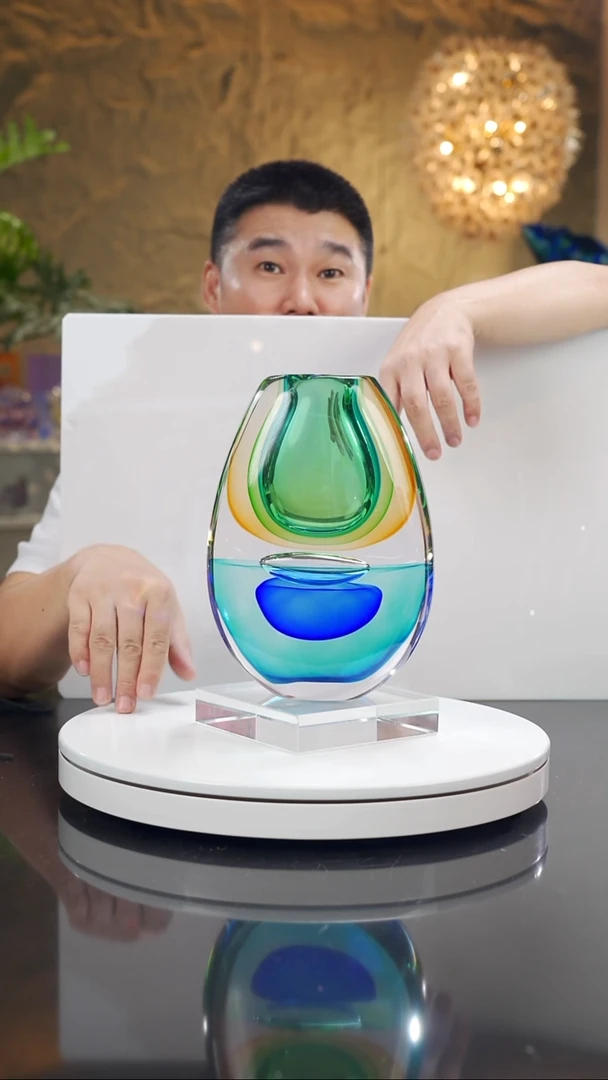 手工艺品琉璃真*设计款花瓶摆件专属价