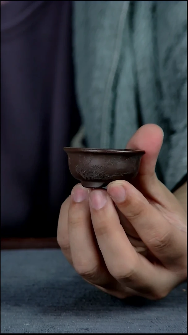 紫砂花盆4*1.5内径紫砂花盆