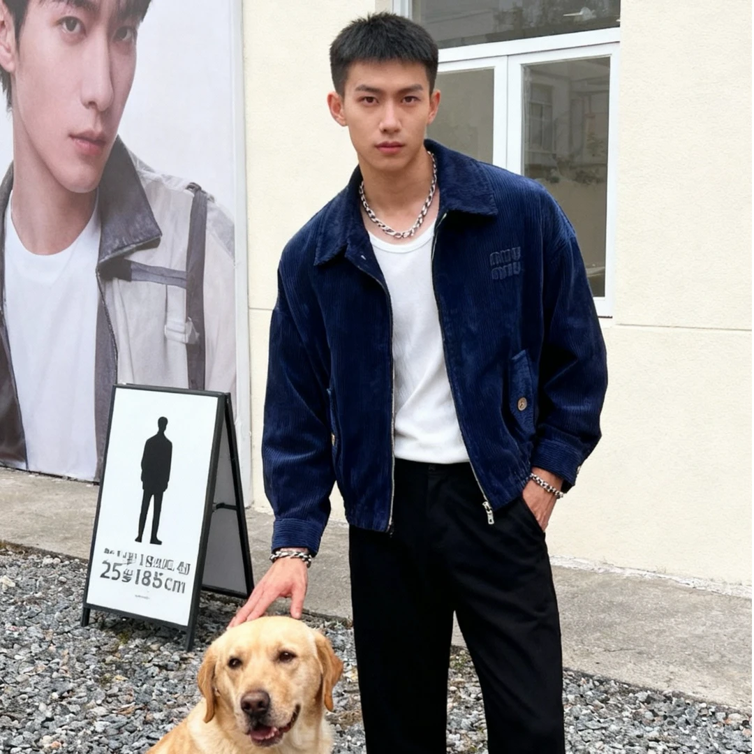 【M】2025年男装商务休闲夹克上衣百搭款