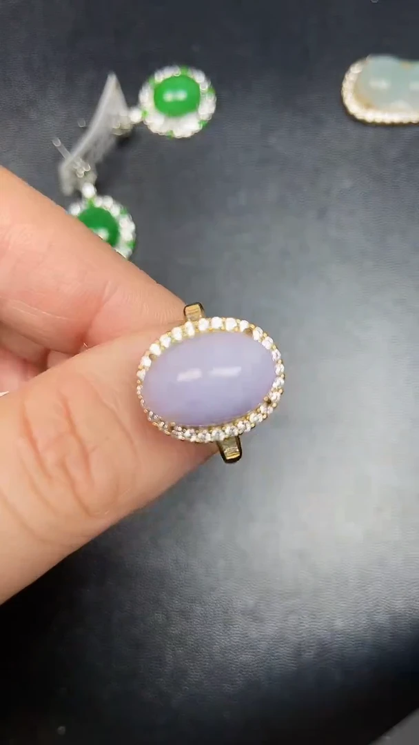 银S925镶嵌戒指翡翠1460