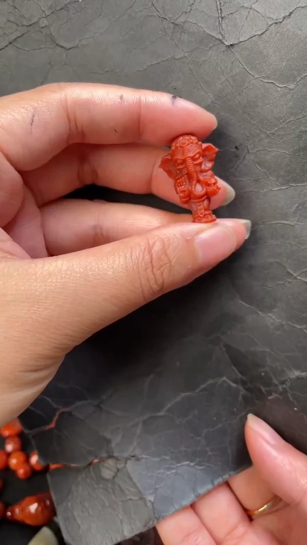 未镶嵌57南红玛瑙三通