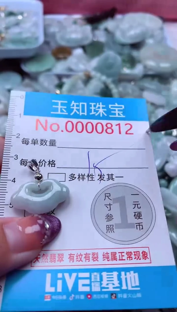 翡翠未镶嵌吊坠(不含链)812