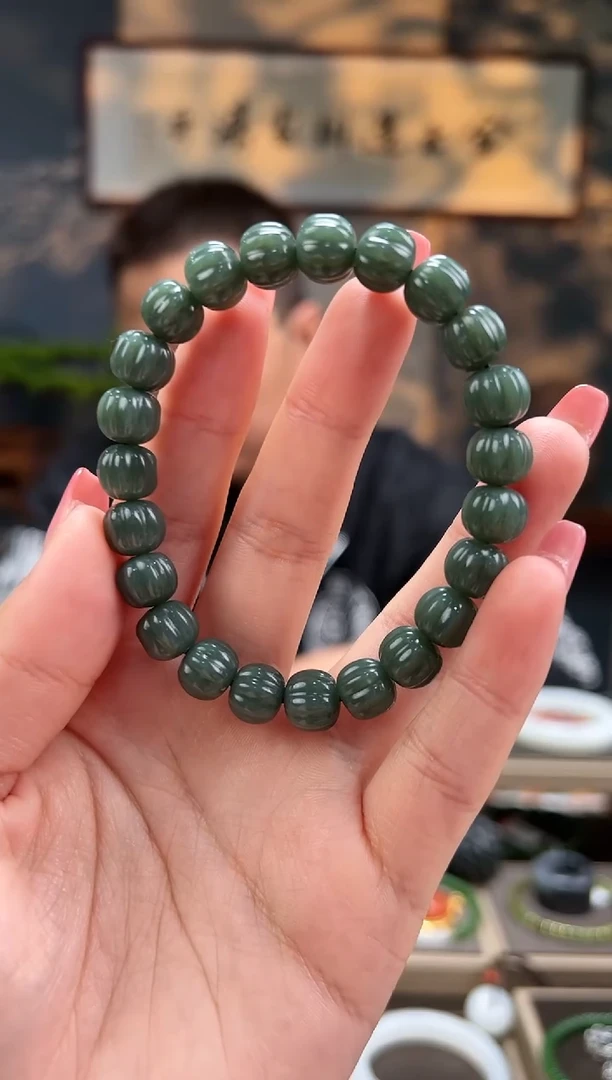 【闪购商品】和田玉手串未镶嵌卡10mm