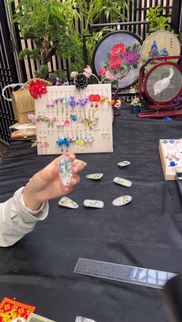 织绣虞*洛非遗手工苏绣饰品