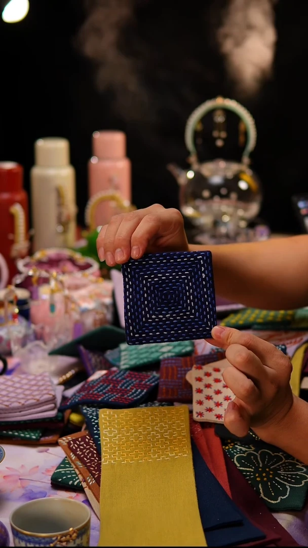 075刺子绣刺子绣微瑕