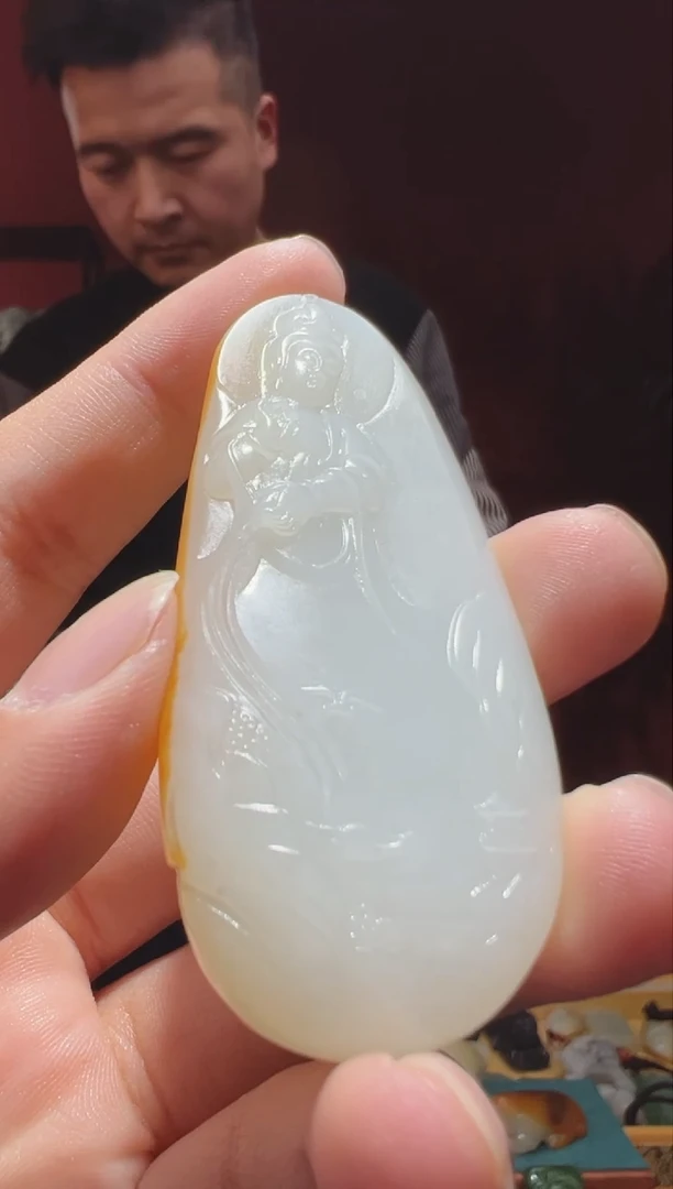 【闪购商品】和田玉吊坠(不含链)未镶嵌1