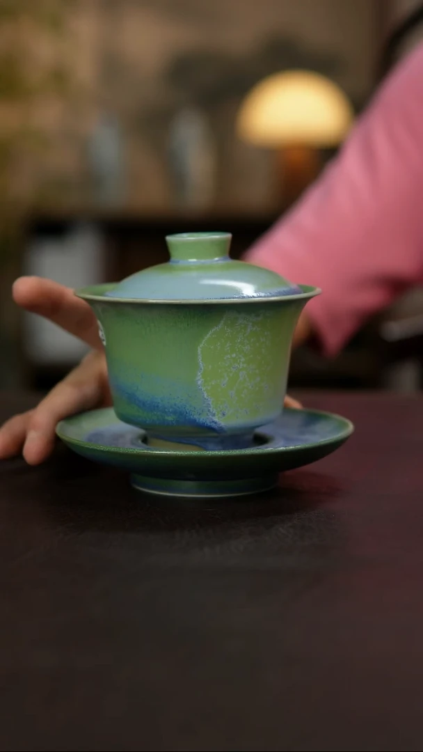 杯景德镇陶瓷杯碗柴烧多人