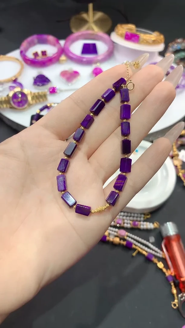 苏纪石（舒俱来）18K金镶嵌.手链