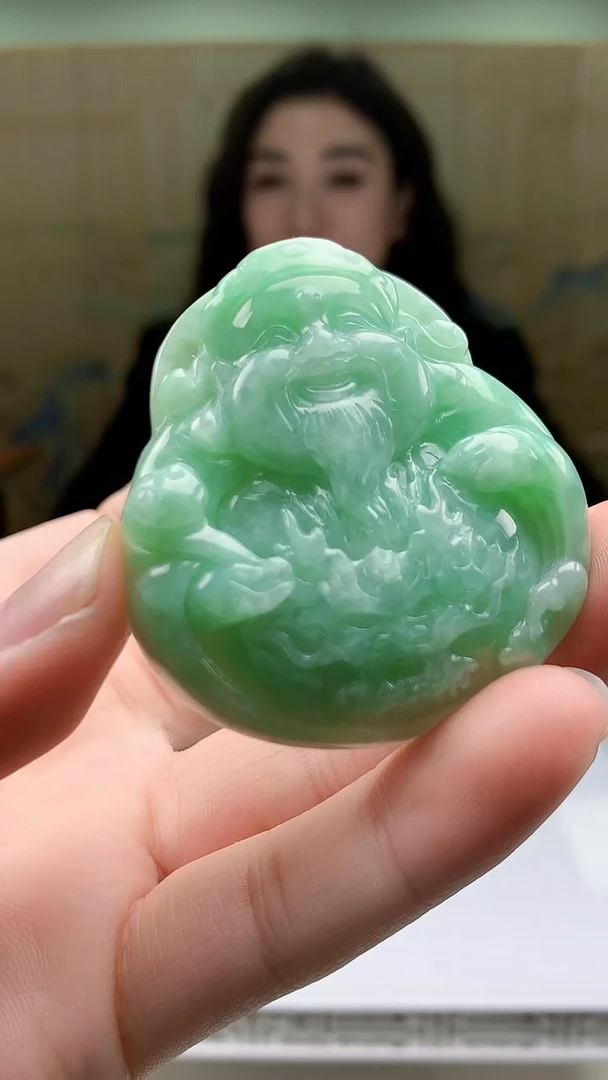 【闪购商品】定制翡翠未镶嵌4829bb-毛货挂件18