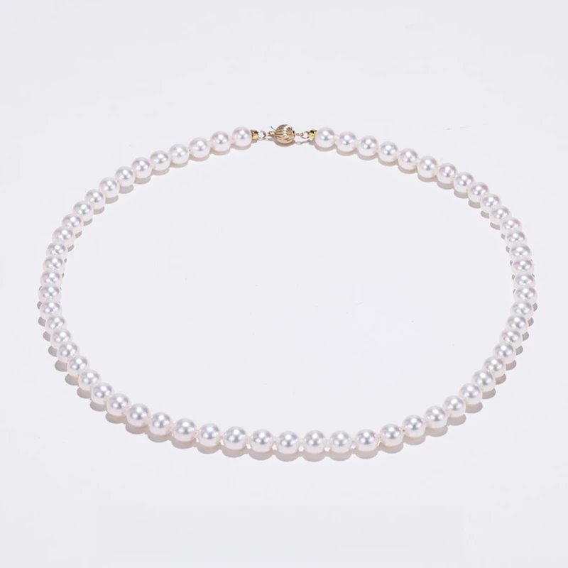 【乔森-甄藏】“小冰岛蔷薇”淡水无核珍珠项链 6-7mm GRD