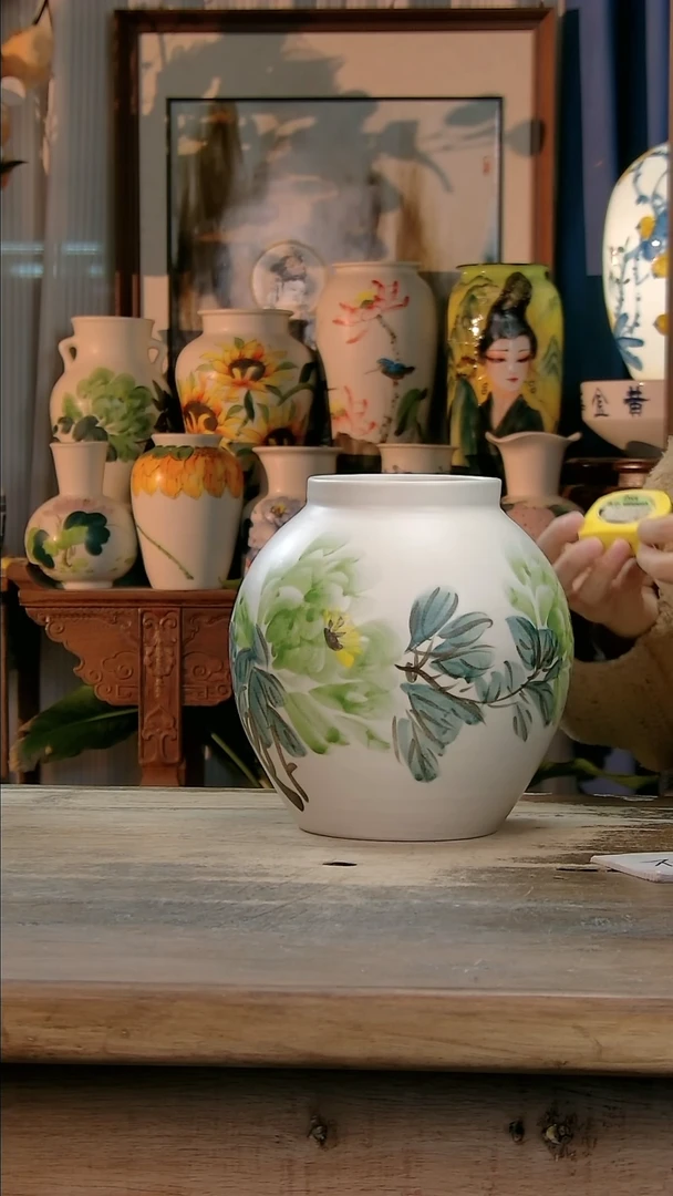 【闪购商品】瓷片景德镇纯手工釉下彩精品花瓶