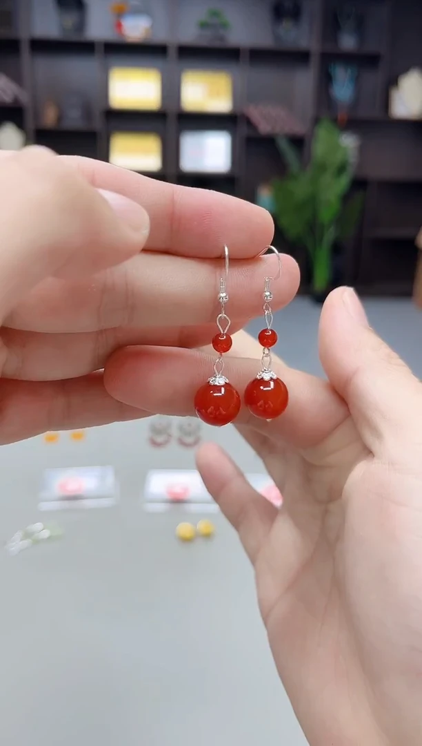 未镶嵌耳饰玛瑙/玉髓409000