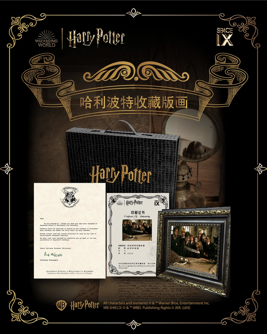 【呼】SPACE IX哈利波特收藏版画