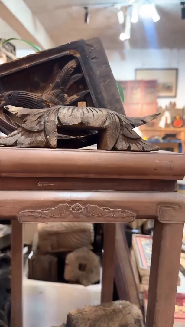 香樟木轩**爹东阳精品老木雕