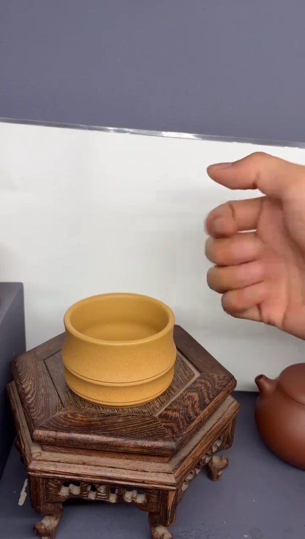 茶壶紫砂黄金段 竹节杯