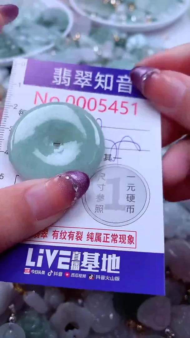 翡翠未镶嵌吊坠(不含链)5451