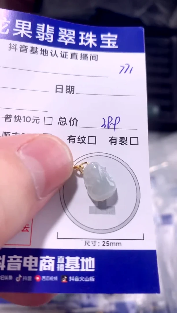 颈饰未镶嵌翡翠冰胶貔貅771