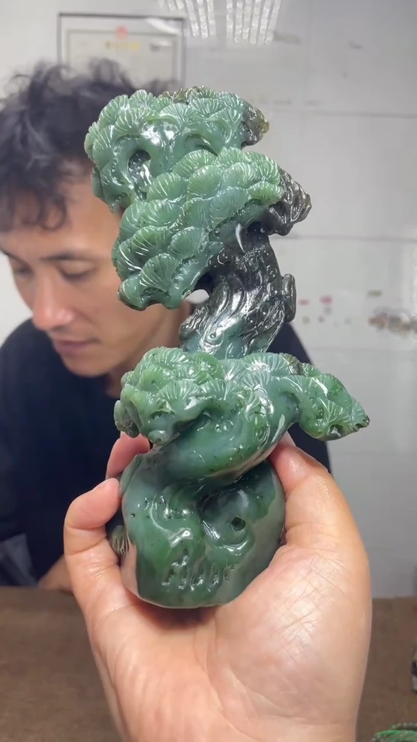 和田玉未镶嵌摆件1