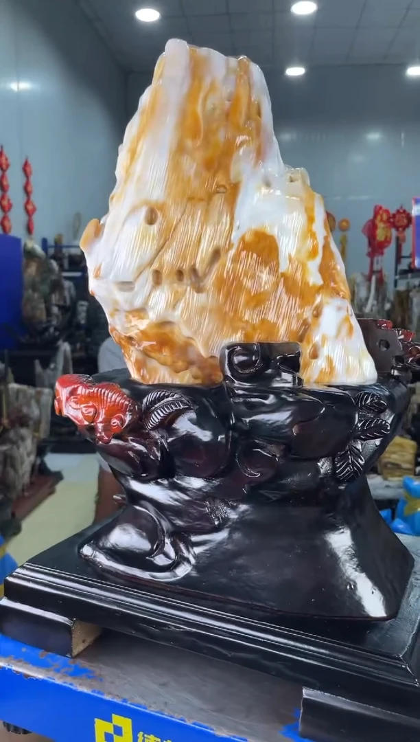 【闪购商品】硅化玉摆件未镶嵌62