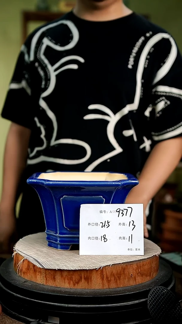 紫砂花盆花卉园艺9377