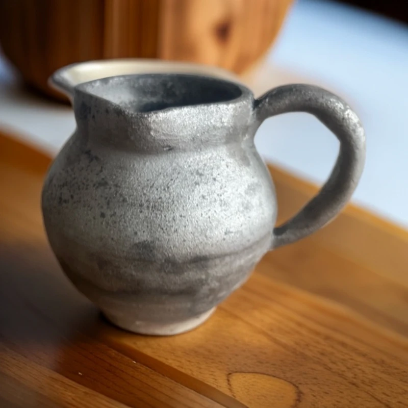 分茶器茶道茶具茶器柴烧黑陶