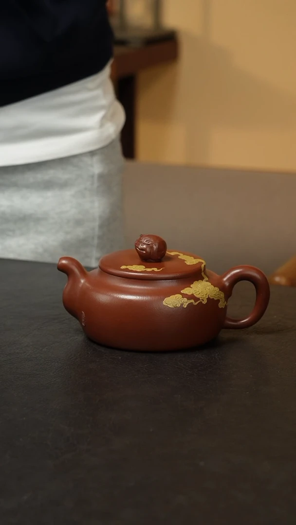 茶壶紫砂朱泥大红袍紫砂壶