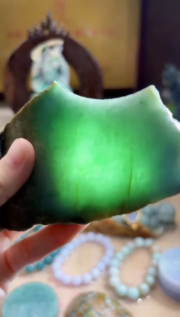 未镶嵌挂件翡翠A货柠优5125