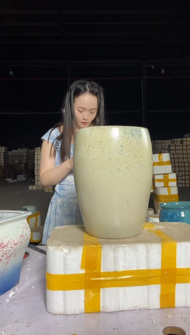 宜兴紫砂粗陶花盆22/33