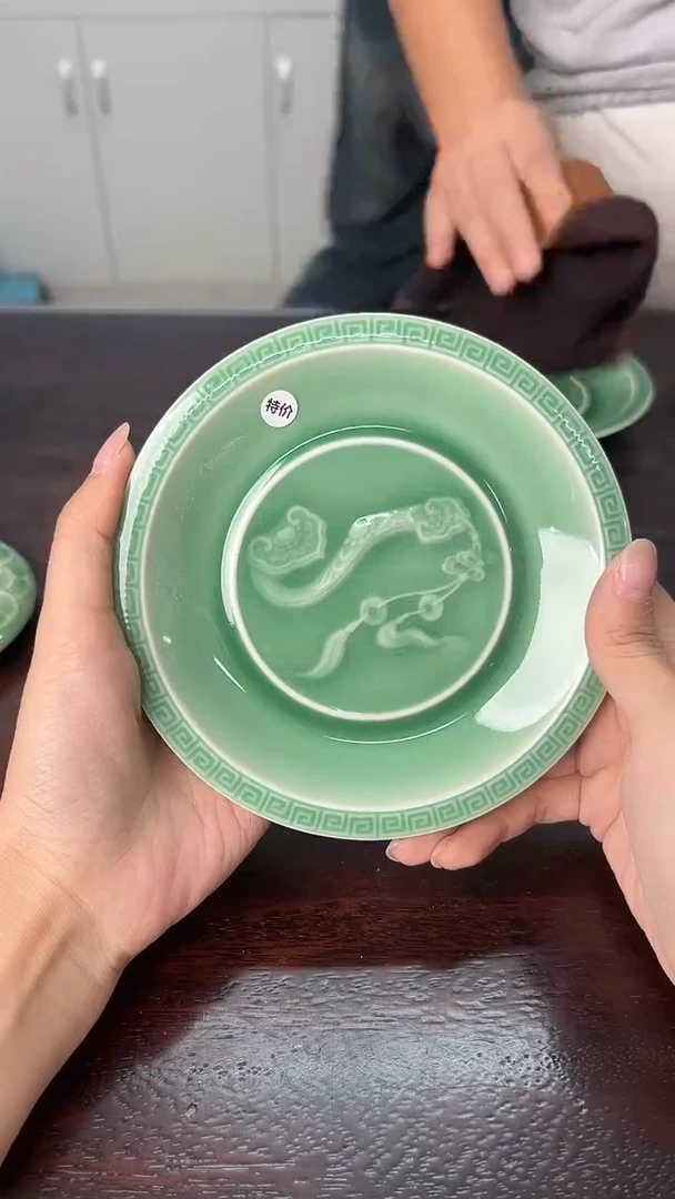 龙泉云间青瓷小米茶器