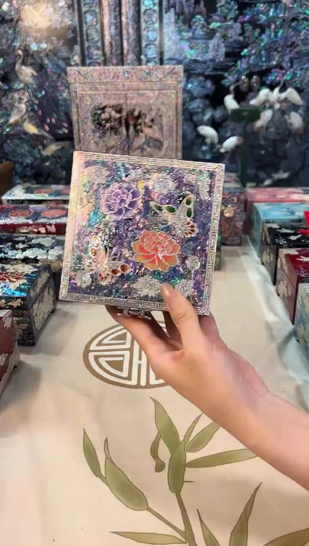 全满贝手镯盒弘贝雅螺钿漆器文化馆