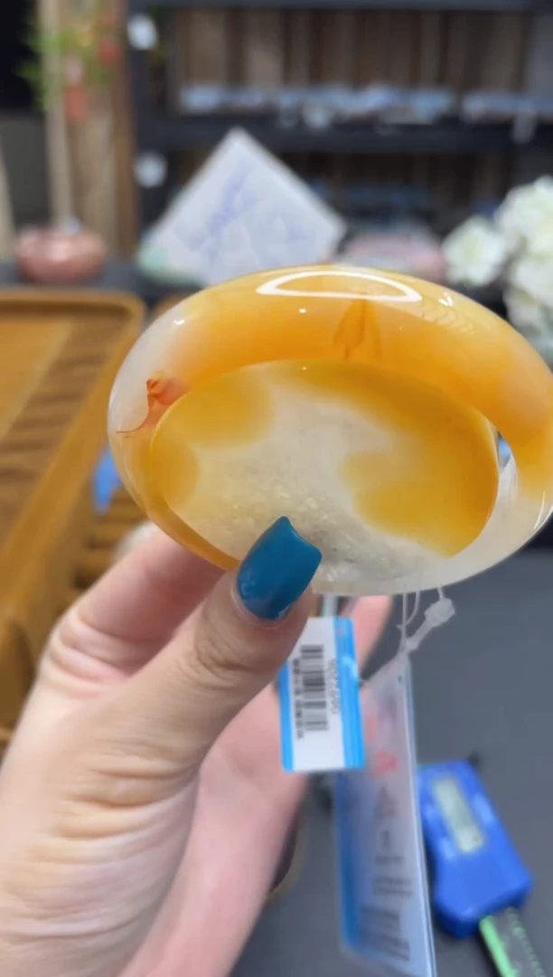 未镶嵌手镯石英质玉181(58圈赠送镯心)