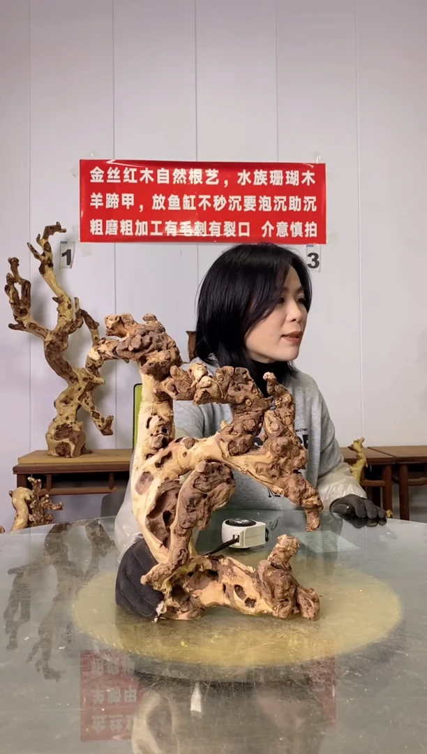 【闪购商品】香榧木28金丝红木 羊蹄甲