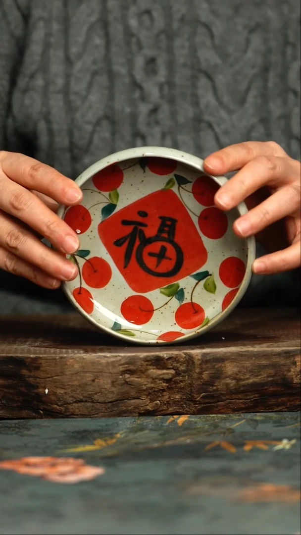 【闪购商品】杯杯釉下彩手工手绘同款陶器