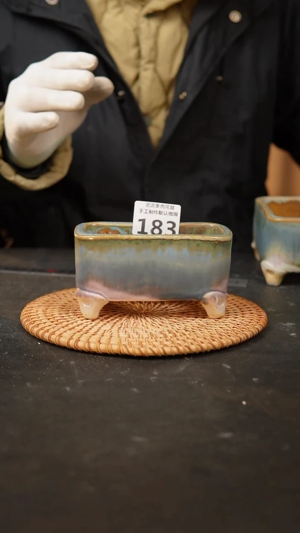 【闪购商品】瓷片183泥泥手工花盆