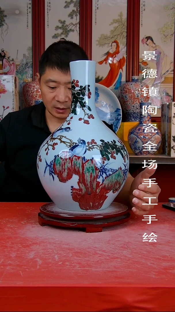 摆件景德镇陶瓷 全场手工手绘14