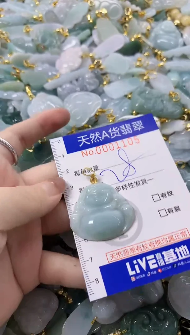 颈饰未镶嵌翡翠天然A货翡翠
