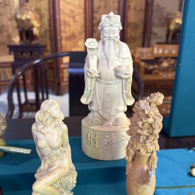 雕塑黄杨木工艺品摆件