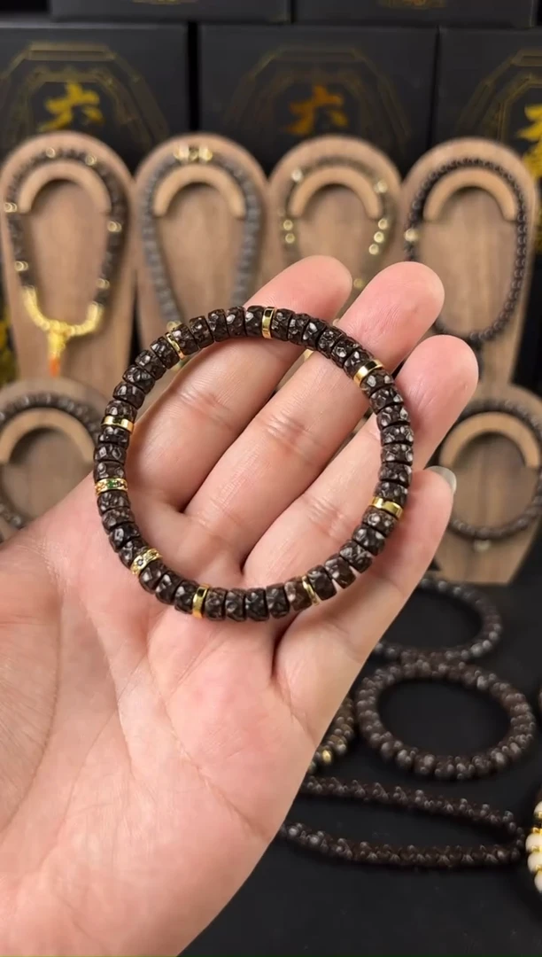 椰蒂手串高抛原生态椰蒂无相药片7*4满配款