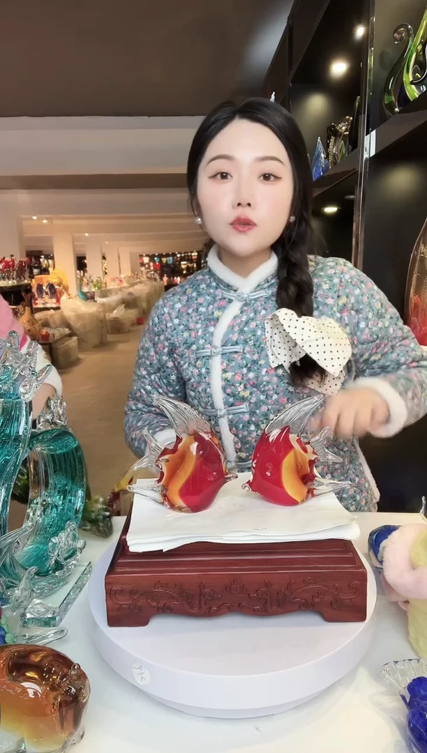 【闪购商品】茶盏琉璃摆件家居摆件