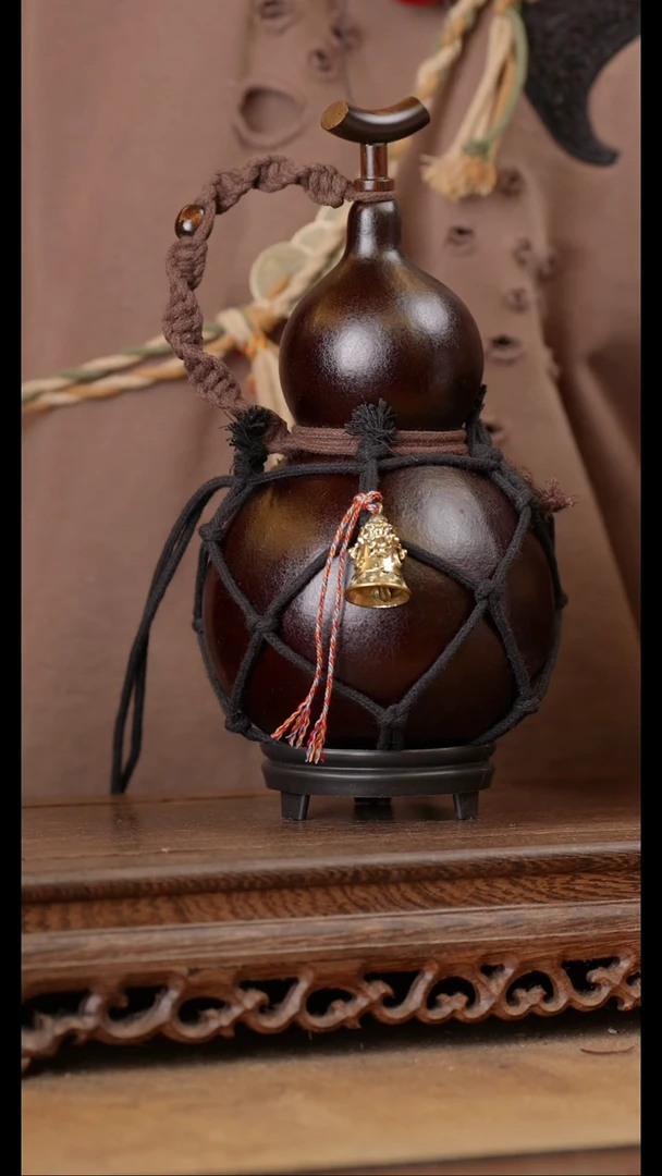 296号精品天然大漆酒葫芦一物一拍~