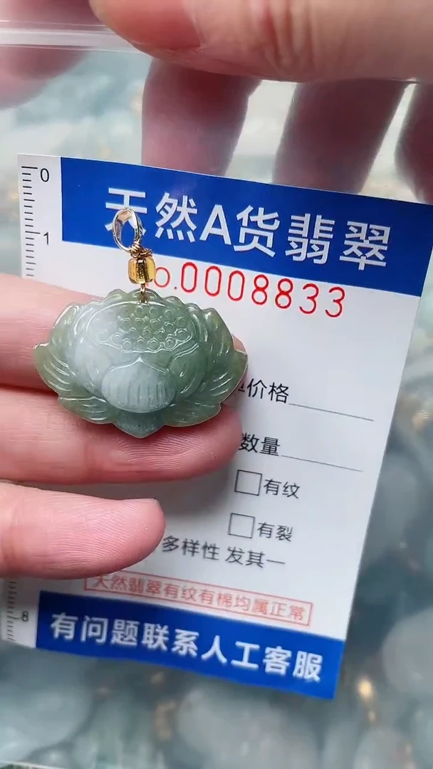 翡翠未镶嵌吊坠(不含链)1