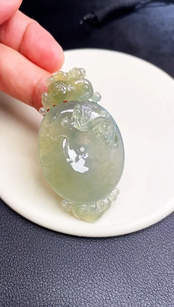 颈饰未镶嵌翡翠【60】吊坠 尺寸 59.9   33.1   11.2mm