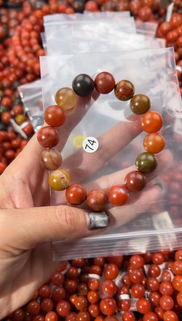 未镶嵌手串南红玛瑙13+