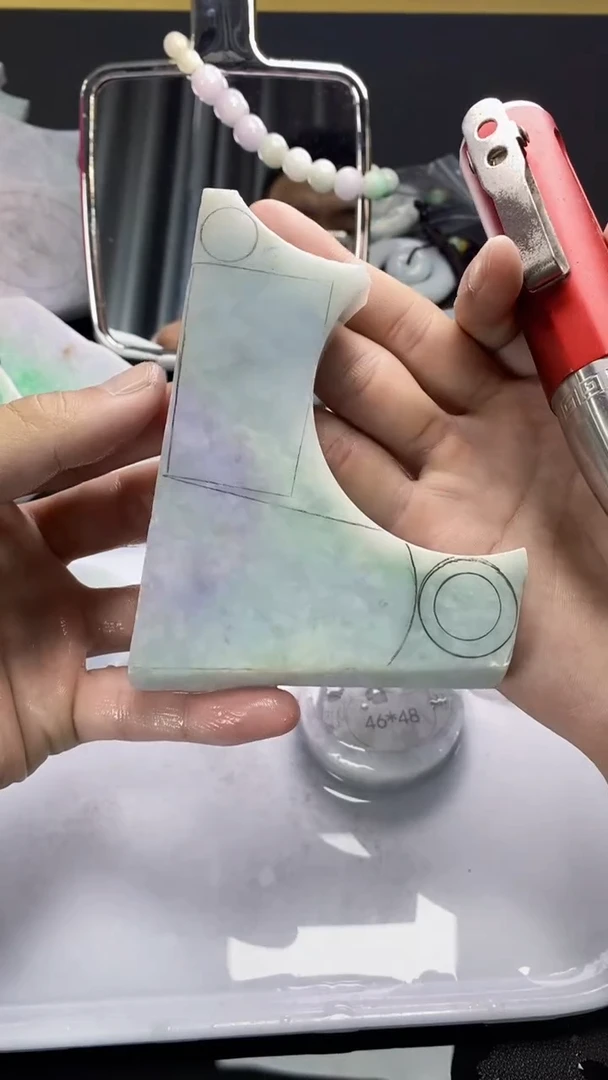 裸石翡翠缅甸A货【海】A22