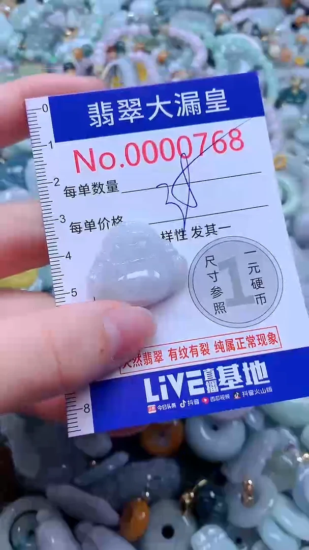 翡翠未镶嵌吊坠(不含链)0768