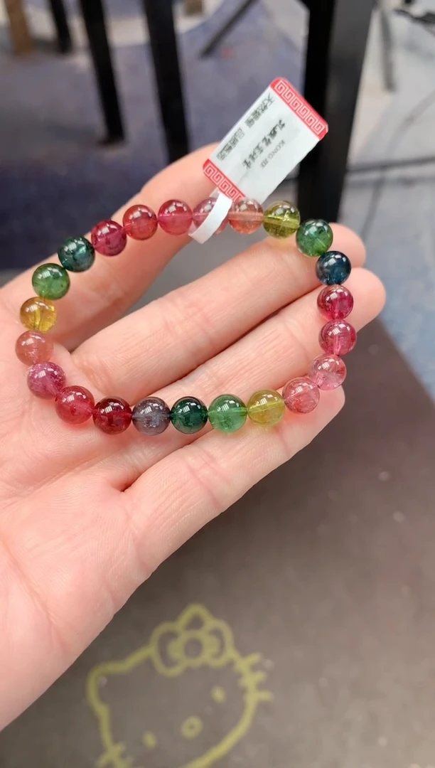 【闪购商品】碧玺手串未镶嵌多样性发一条