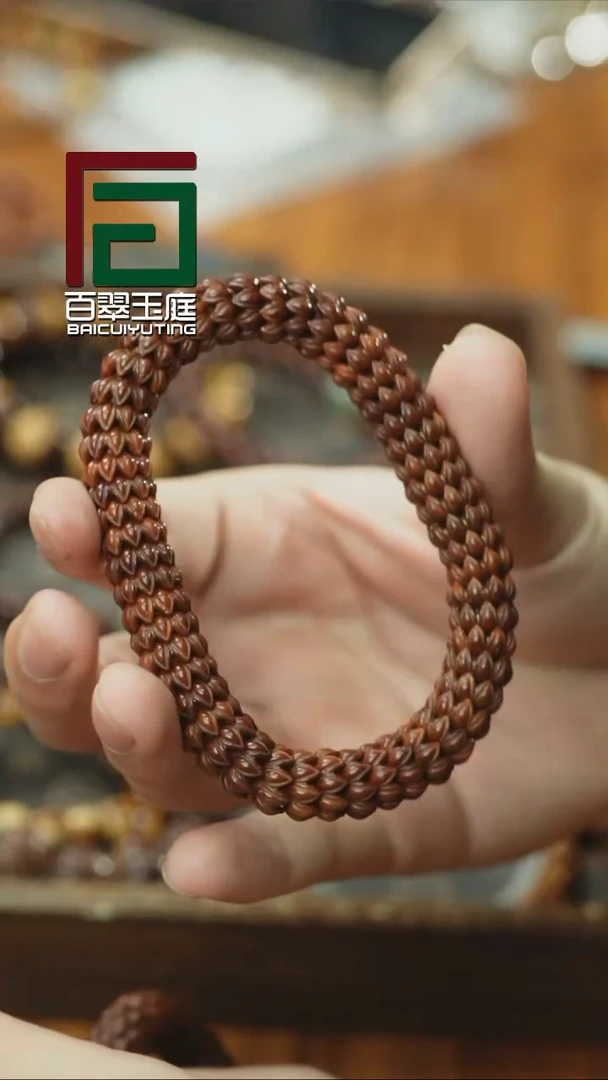 紫金鼠手串莲花紫金鼠雕刻