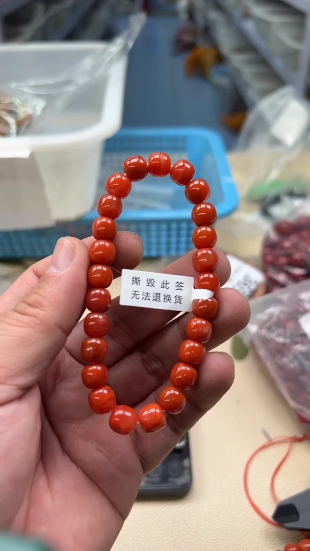 手串白玉菩提是***？红色5159