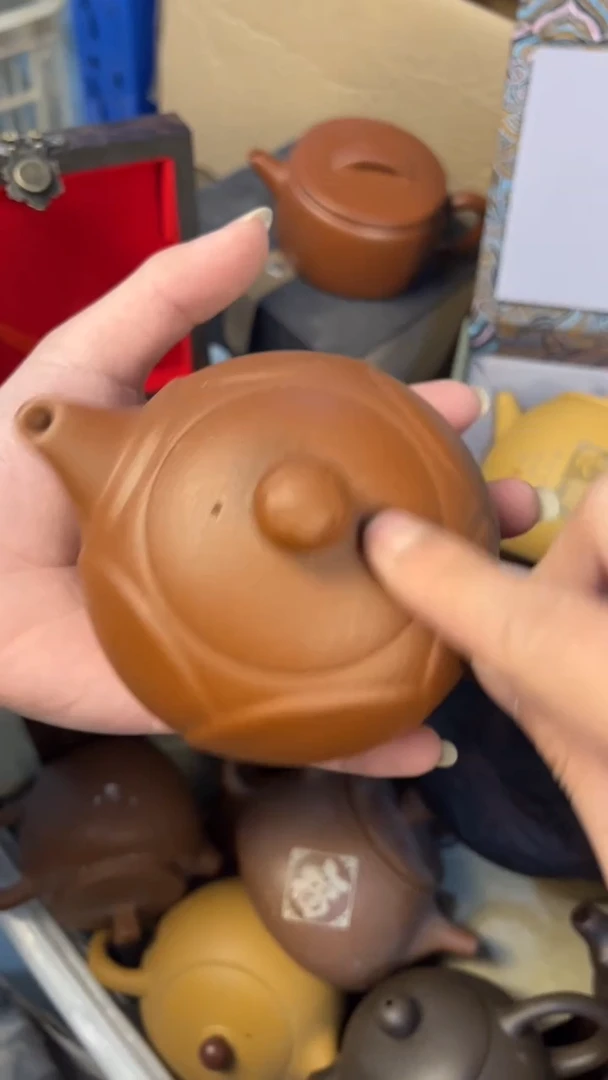 茶杯紫砂-莲花西施 朱泥