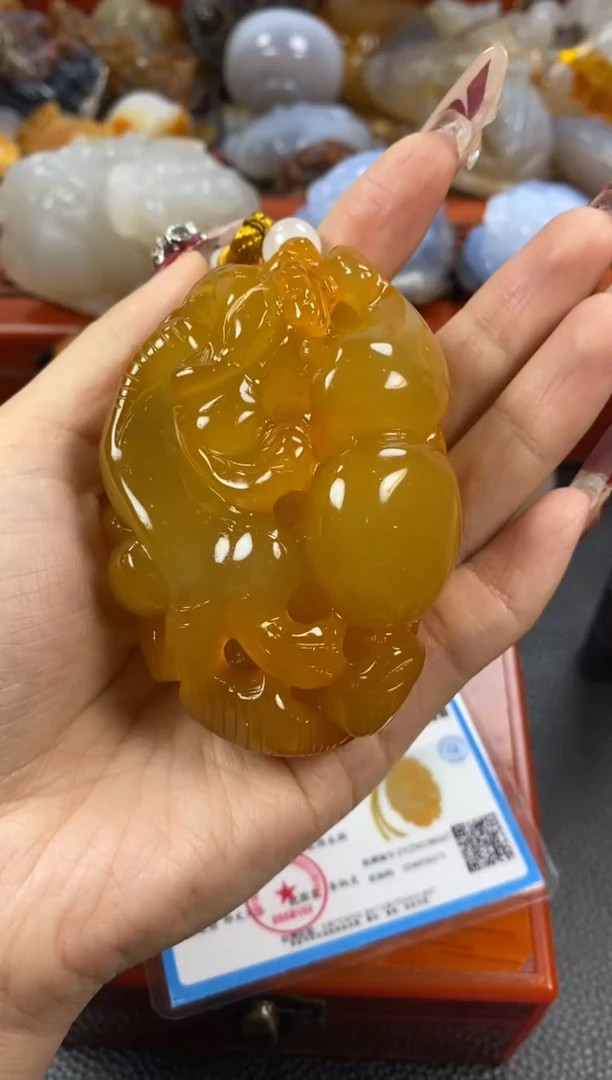 【闪购商品】玛瑙/玉髓手把未镶嵌1